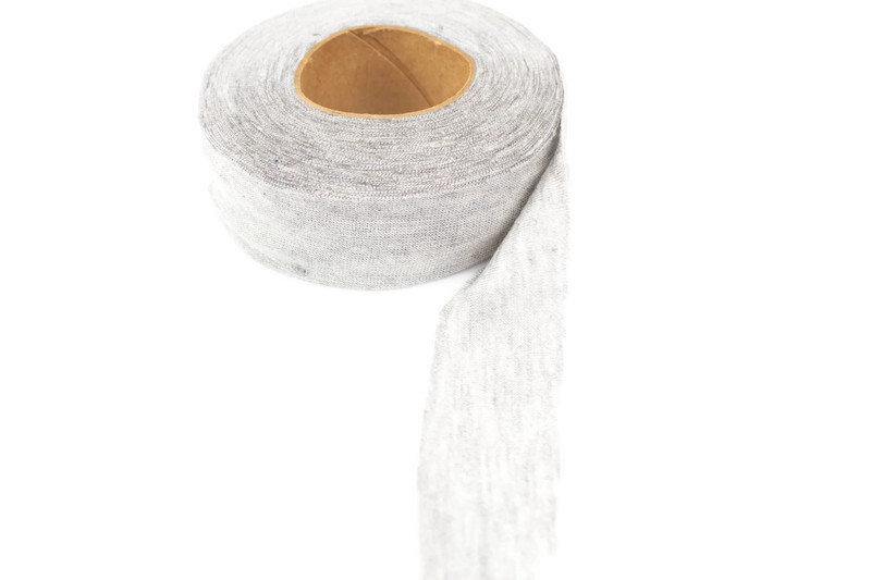 Light Heather Gray Knit Jersey Bias Tape 1-1/8 inches width x 14 yards BST00163 - Felinus Fabrics
