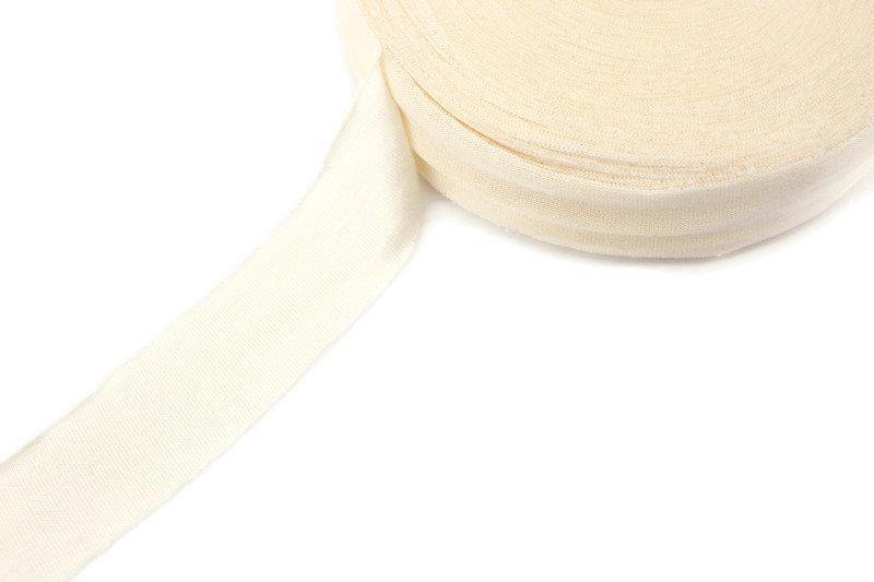 Buttercream Knit Jersey Bias Tape 1.25 inches width x 29 yards - Felinus Fabrics