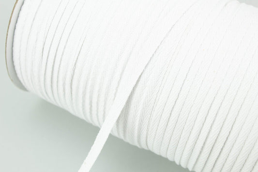 White Cotton Twill Tape Trim 1/4 inch width 100 yards IMPERFECT ATN00845 - Felinus Fabrics