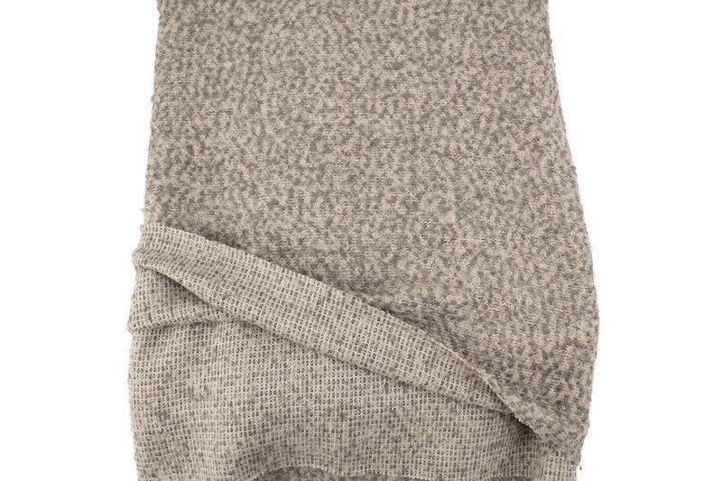 Beige and Gray Boucle Tweed Woven Fabric by Designer Fabric the yard Extra Wide - Felinus Fabrics