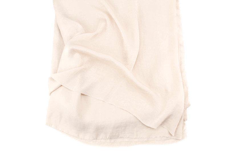 Pale Nude Washed Satin Fabric Woven Designer Fabric 1.75 yards LWW00202 - Felinus Fabrics