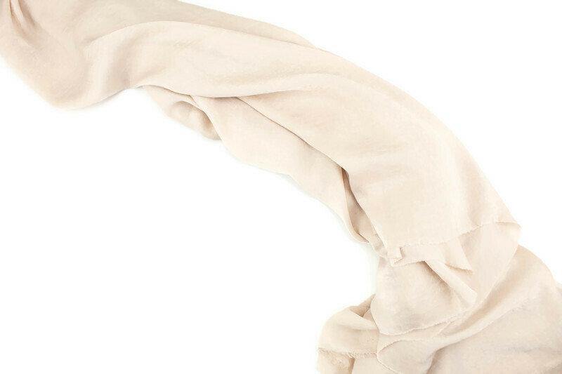 Pale Nude Washed Satin Fabric Woven Designer Fabric 1.75 yards LWW00202 - Felinus Fabrics