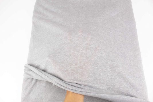 Heather Gray Hacci Knit Fabric by the yard OSK01090R - Felinus Fabrics