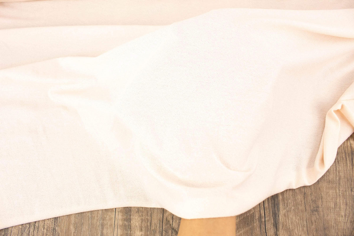 Pale Peach Pink Light Weight Crepe Knit Fabric by the yard ATK00490R - Felinus Fabrics
