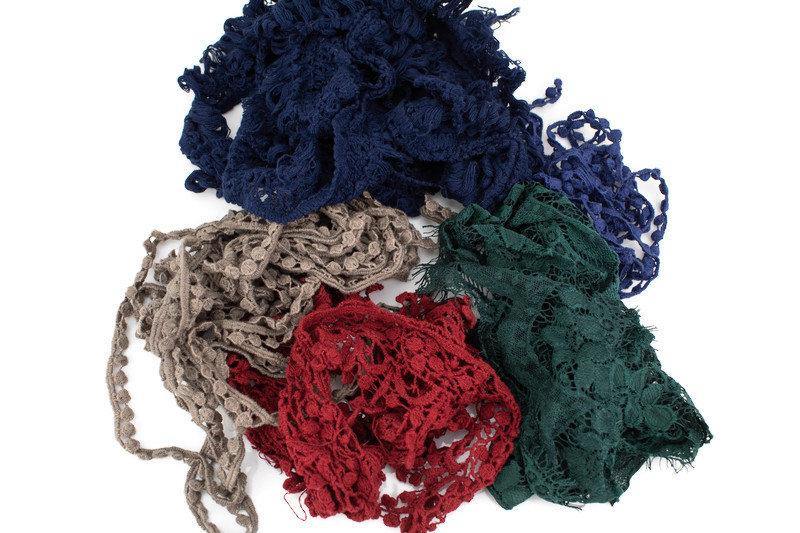 Dark Colors Variety Trim Fancy Trim Scrap Pack Scrap Bundle Pack SPK00133 - Felinus Fabrics