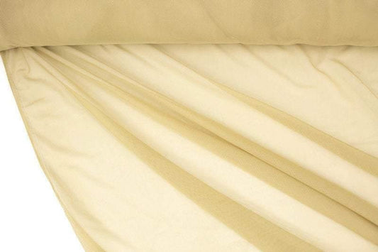 Beige Green Nylon Stretch Mesh Fabric by the yard - Felinus Fabrics