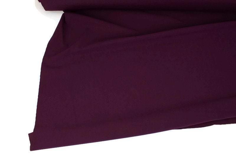 Burgundy Nylon Lycra 4 Way Stretch Fabric Performance Fabric Knit Fabric by the yard Made in Italy - Felinus Fabrics