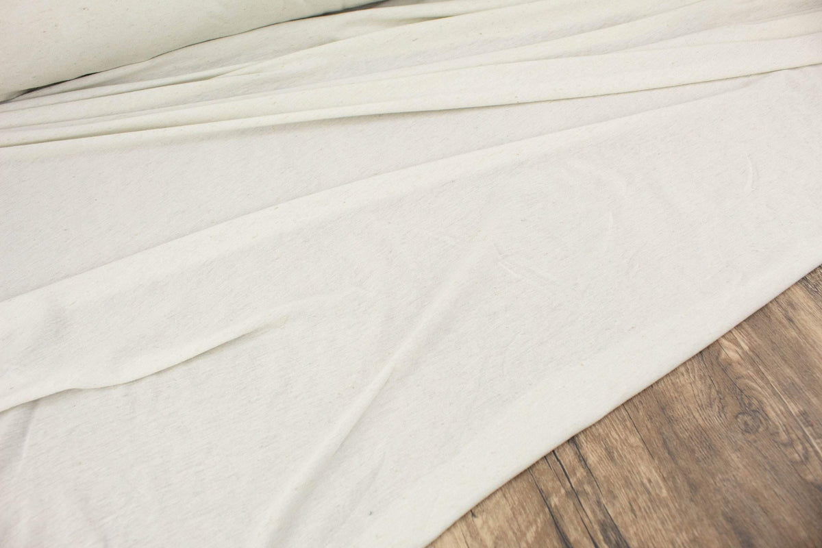 Soft Speckled Oatmeal Knit Jersey Fabric by the yard ATK00501R - Felinus Fabrics