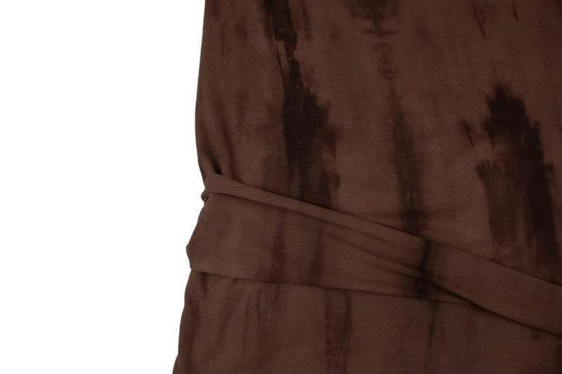 Brown Tie Dye Knit Jersey Fabric by the yard - Felinus Fabrics