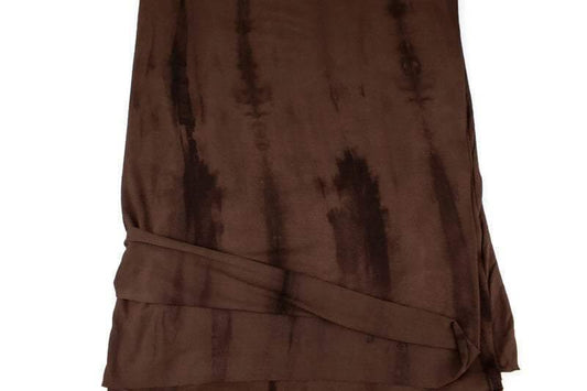 Brown Tie Dye Knit Jersey Fabric by the yard - Felinus Fabrics