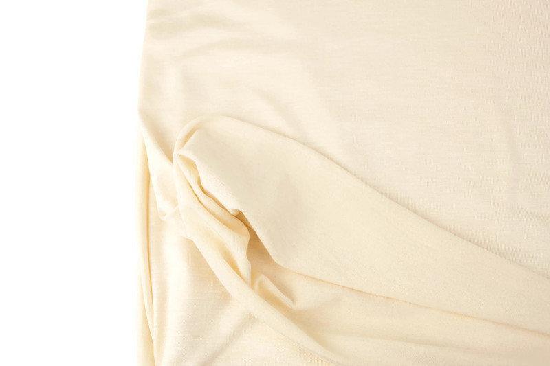 French Vanilla Knit Jersey Fabric by the yard - Felinus Fabrics