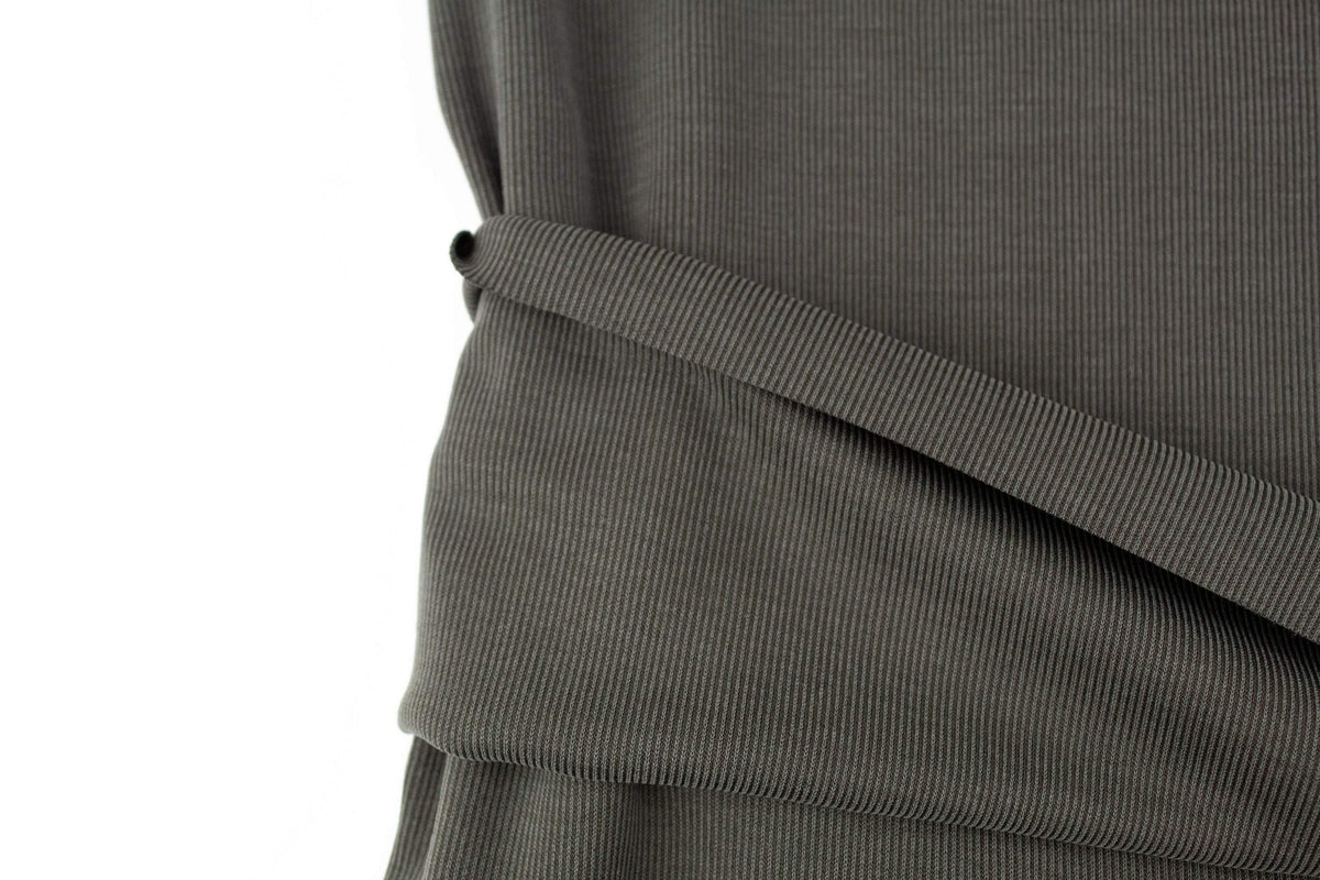Olive Brushed Rib Knit Jersey Fabric by the yard - Felinus Fabrics