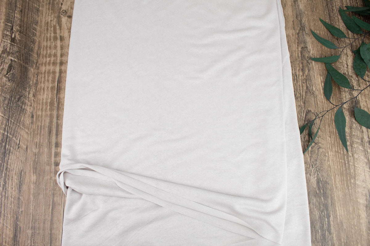 Stone Beige Knit jersey Fabric by the yard - Felinus Fabrics