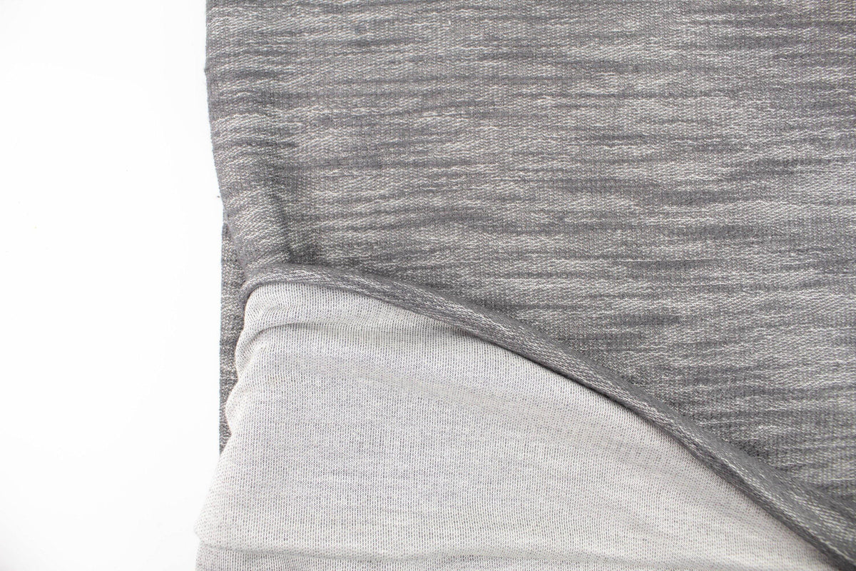Heather Gray Baby French Terry Knit Fabric by the yard - Felinus Fabrics