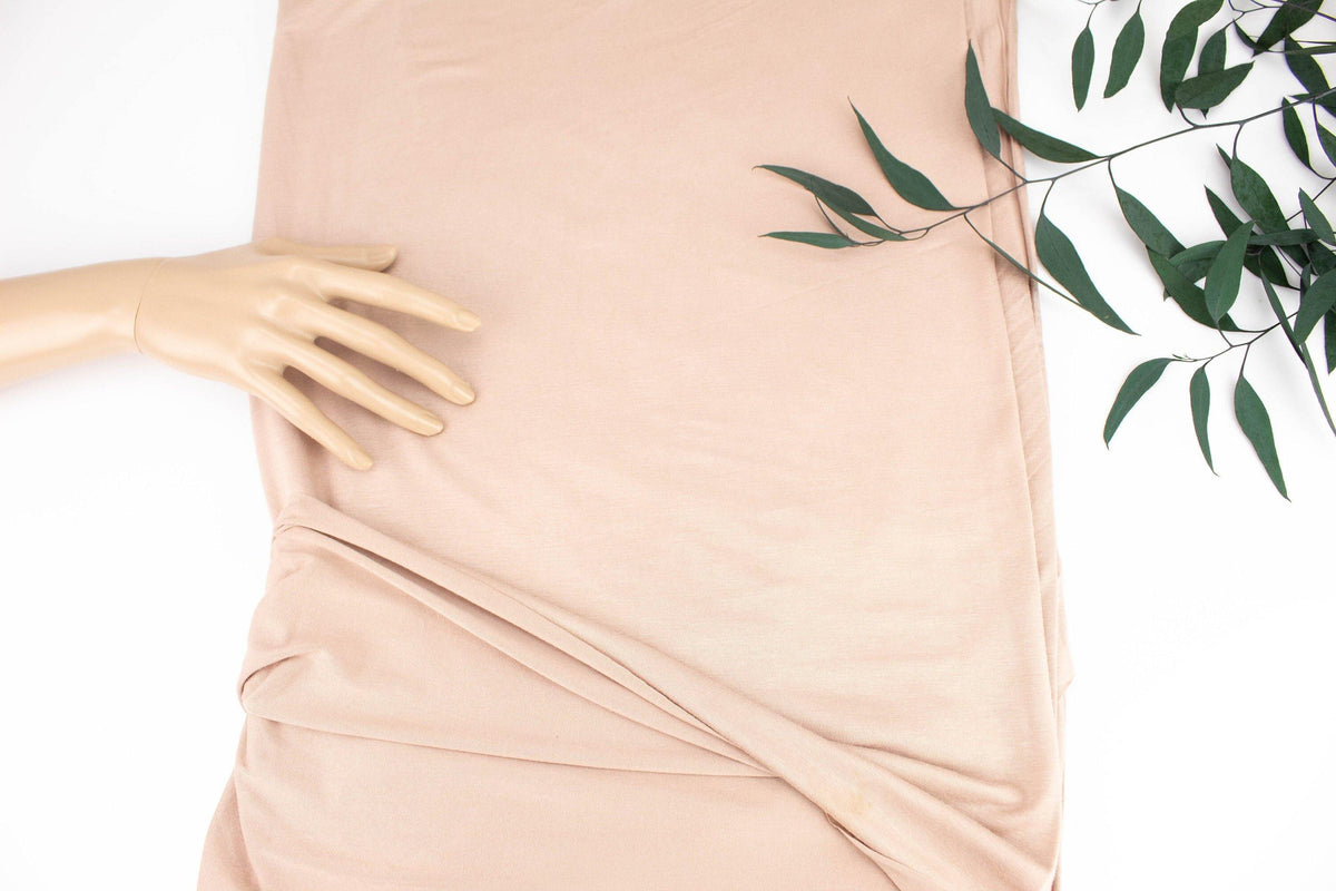 Nude Beige Version II Knit Jersey Fabric by the yard - Felinus Fabrics