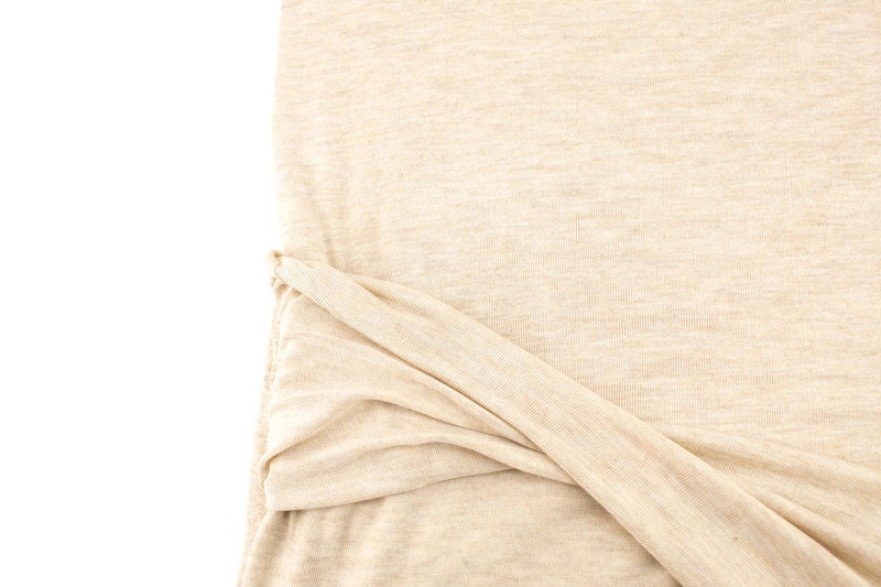 Heather Light Beige Light Weight Sweater Knit Fabric 2.75 yards