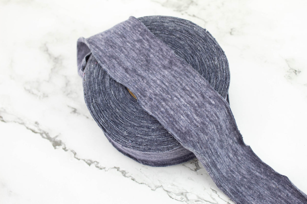 Heather Blue Tri Blend Bias Tape Binding Tape 1.75 inches width x 13 yards