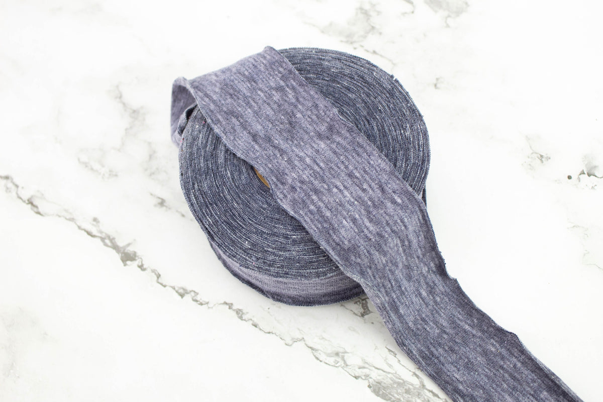 Heather Blue Tri Blend Bias Tape Binding Tape 1.75 inches width x 13 yards