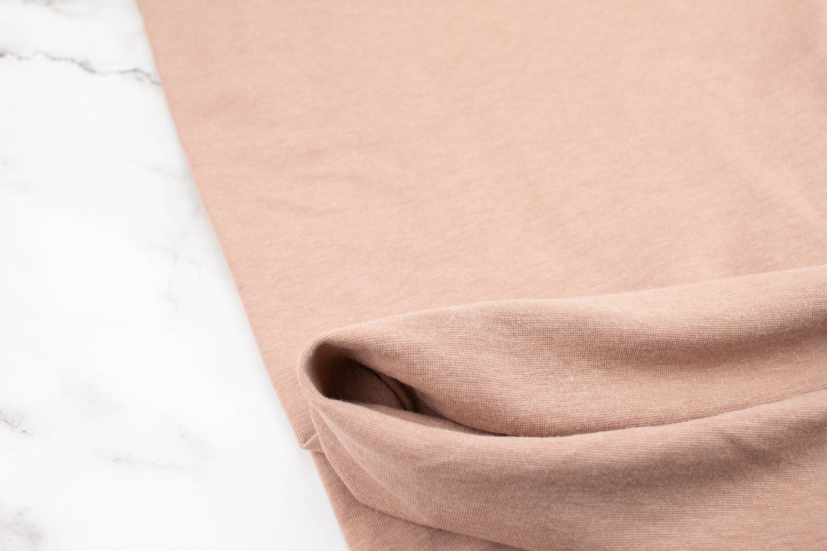 Nude Beige Knit Jersey Fabric by the yard