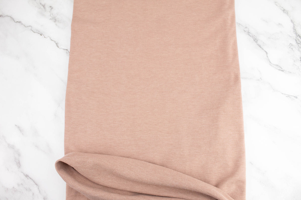 Nude Beige Knit Jersey Fabric by the yard