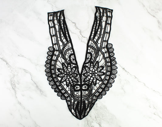 Black Lace Applique