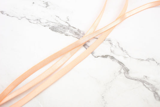 Orange Sherbet Grosgrain Elastic Trim Bra Strap Headband Lingerie Trim 1/4 inch width x 10 yards