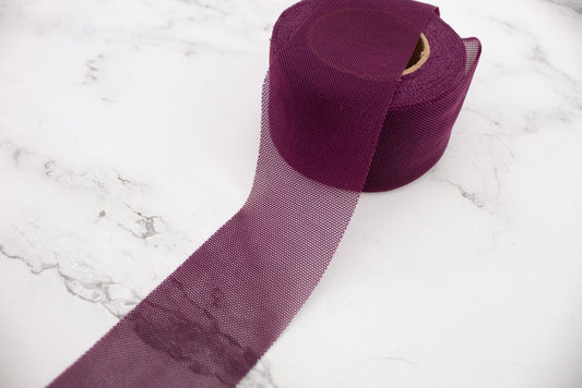 Fuscia Mesh Bias Tape Binding Tape 1.5 inches width x 10 yards