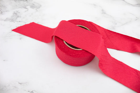 Bright Coral Pink Knit Jersey Bias Tape 1.25 inches width 6 yards