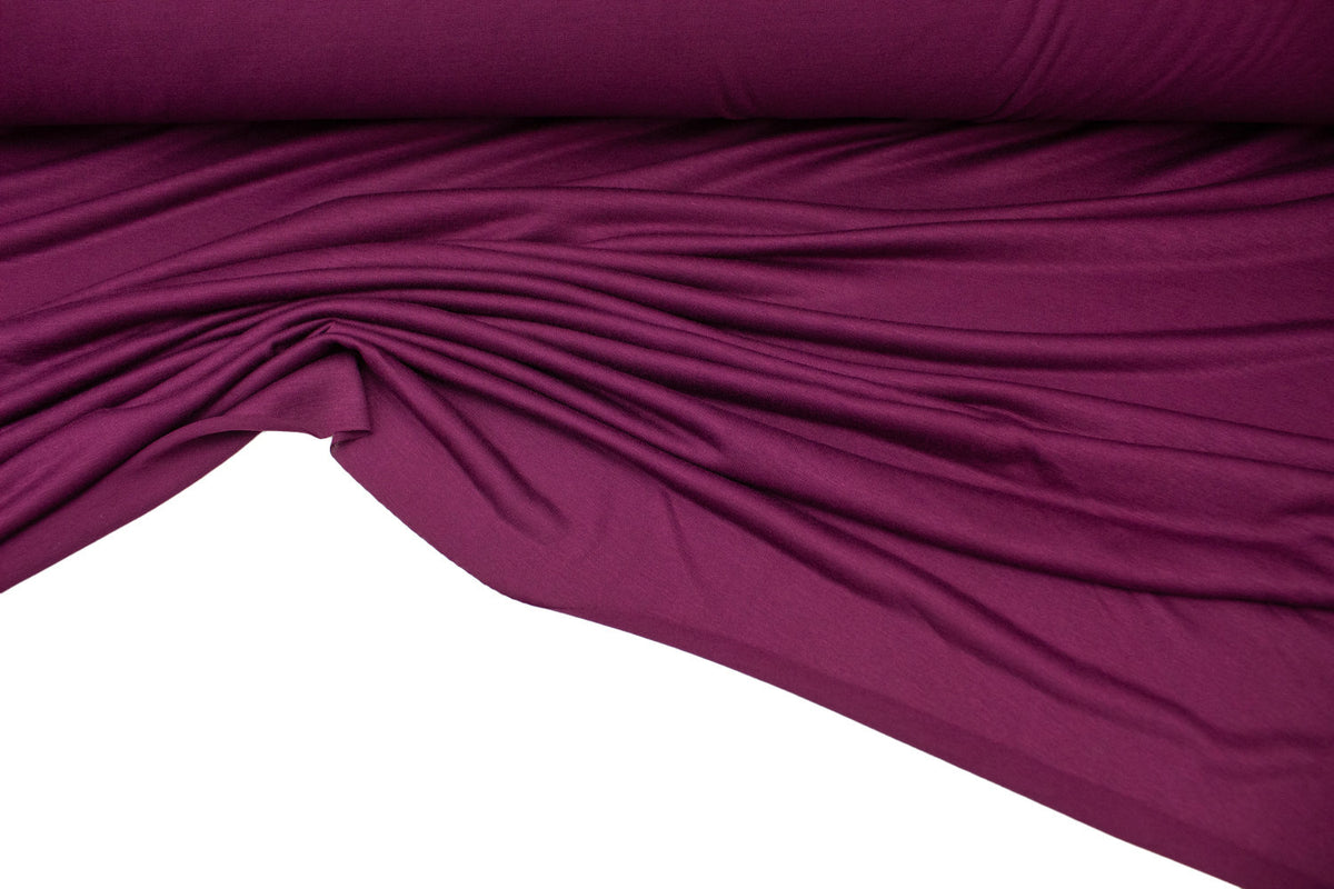 Grape Purple Knit Jersey Fabric by the yard