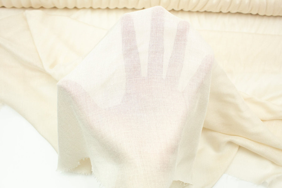 Oatmeal High End Rayon Gauze Designer Fabric by the yard