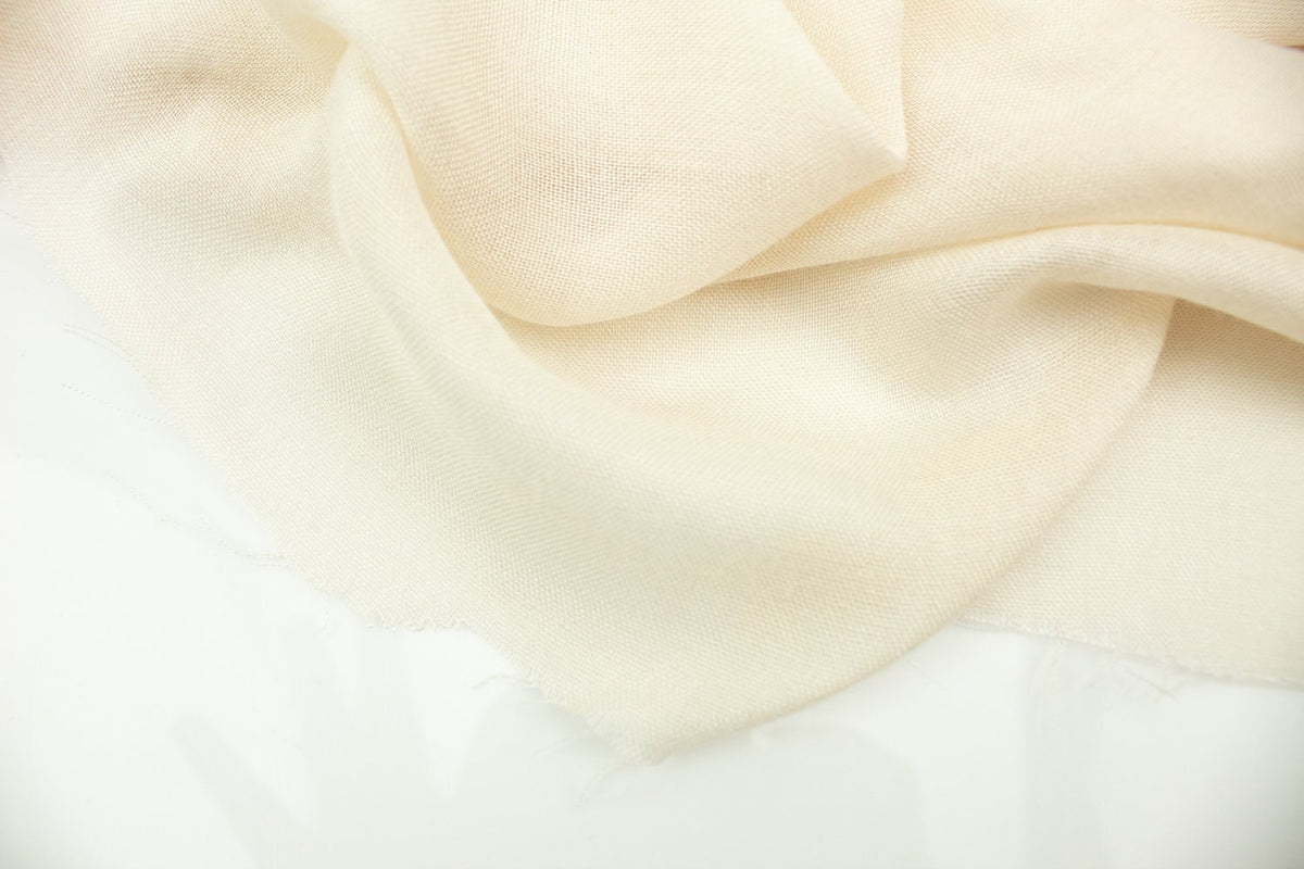 Oatmeal High End Rayon Gauze Designer Fabric by the yard