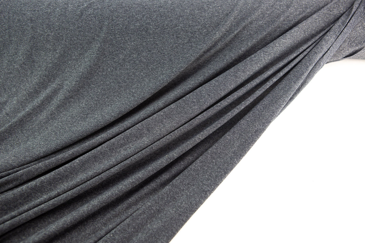 Gray Light Weight Knit Jersey Fabric by the yard