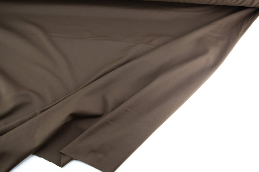 Brown Ponte Knit Fabric Designer Fabric Remnant 2 yards