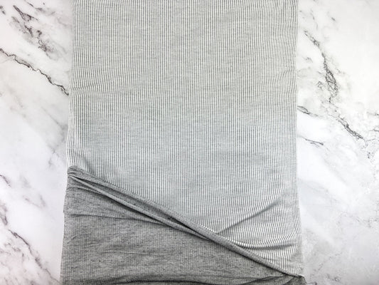 White and Black Novelty Pinstripe Knit Fabric Designer Fabric by the yard