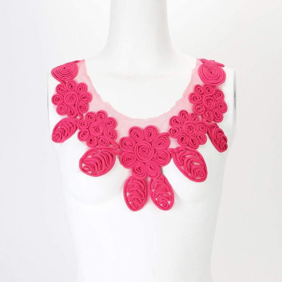 Hot Pink Swirl Lace Applique  APP00053 - Felinus Fabrics