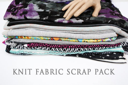 Knit Fabric Variety Surprise Scrap Pack Larger Pieces SPK00001 - Felinus Fabrics