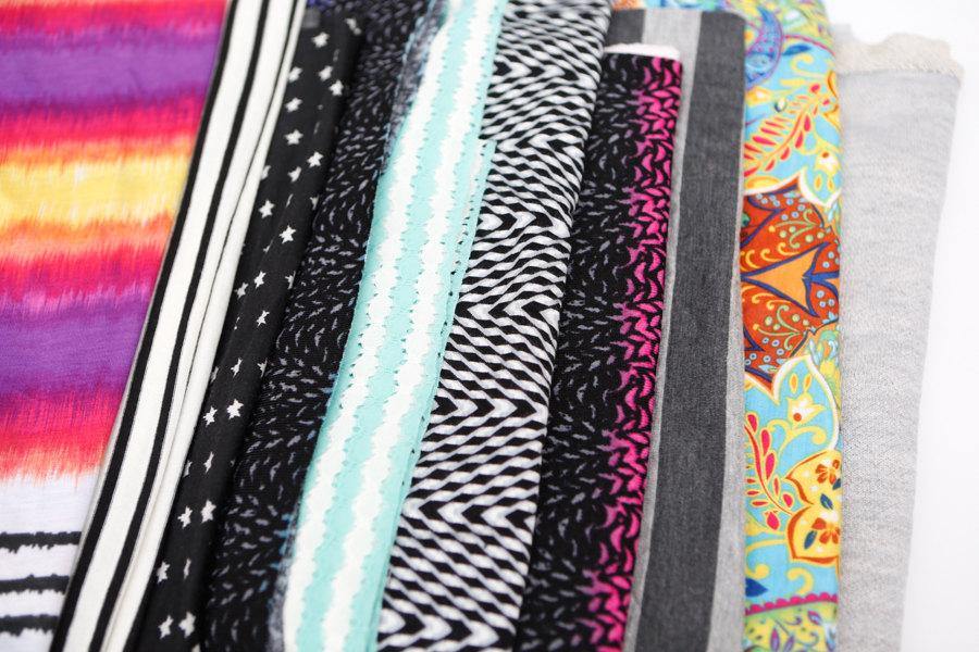 Knit Fabric Variety Surprise Scrap Pack Larger Pieces SPK00001 - Felinus Fabrics