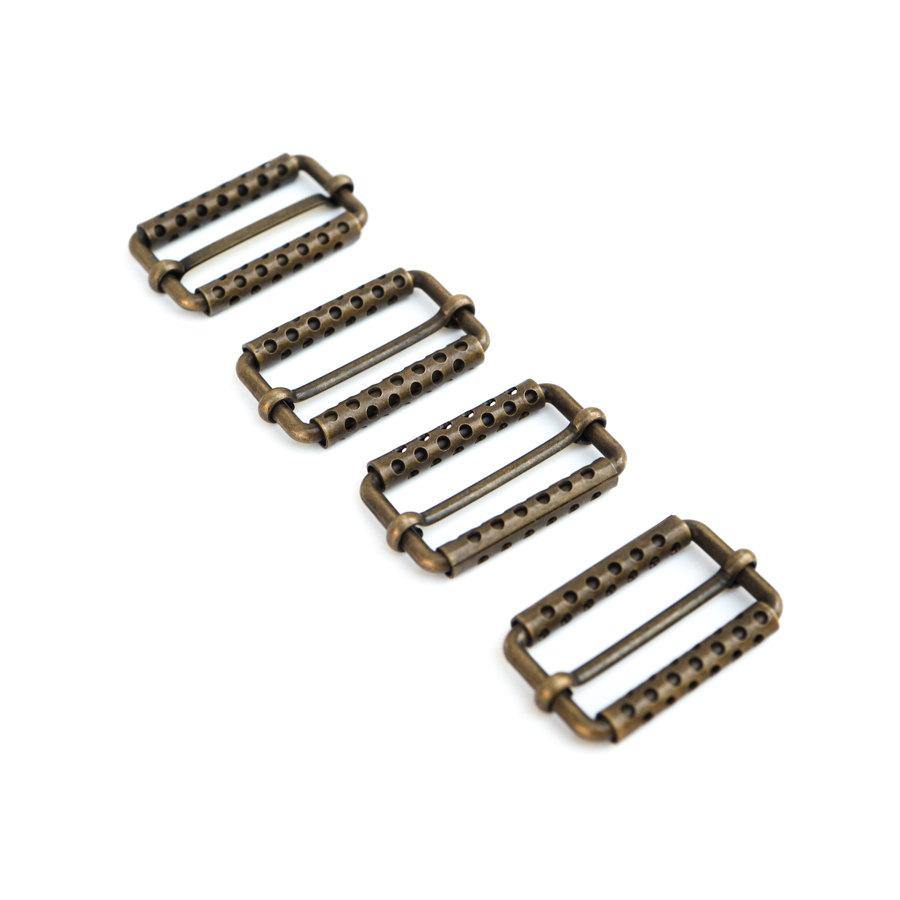 Buckles Antique Brass Rectangular Buckles 4 Pieces - Felinus Fabrics