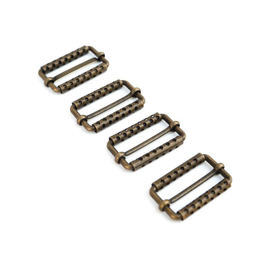 Buckles Antique Brass Rectangular Buckles 4 Pieces - Felinus Fabrics