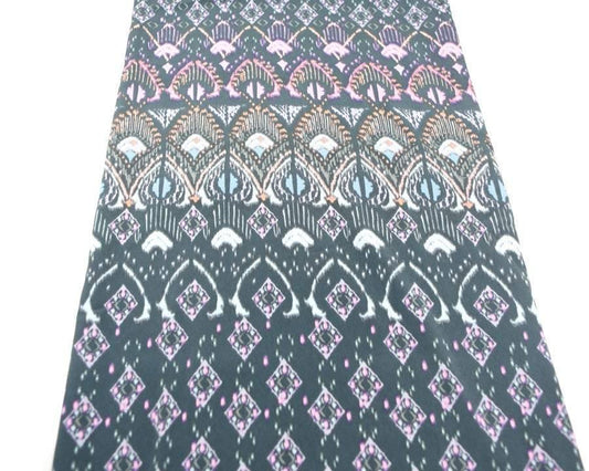 Gray Pink Art Deco Inspired Print Woven Fabric 1 yard and 12 inches  LWW00015 - Felinus Fabrics